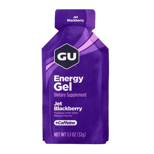 GU Energy Gel Single jet blackberry